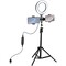Фото - Кольцевая USB LED-лампа Puluz PKT3036 6.2" + штатив 1.1 м (PKT3036) | click.ua