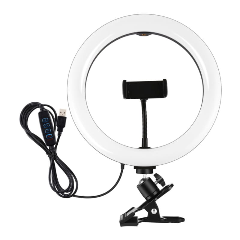 Кольцевая LED-лампа Puluz PKT3126B 10.2" + зажим (PKT3126B)