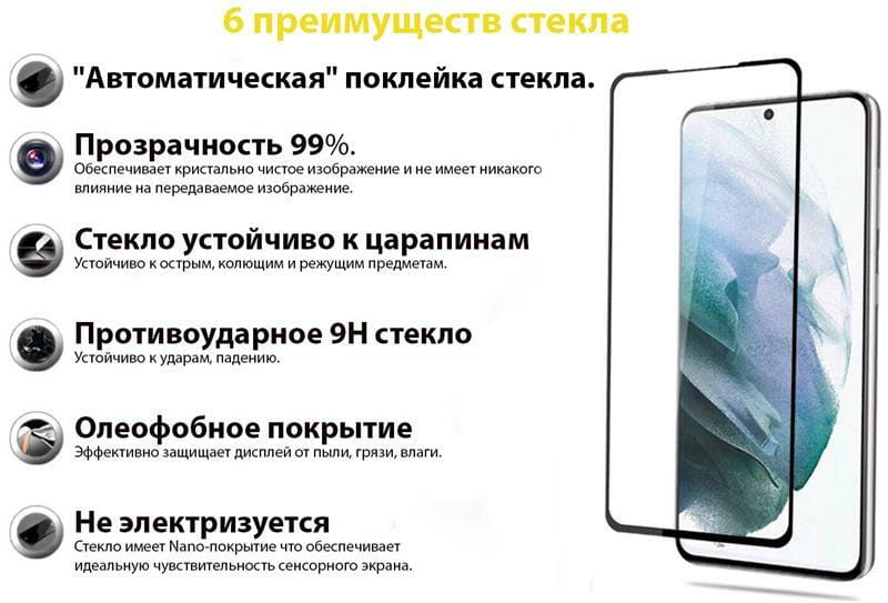 Защитное стекло BeCover для Samsung Galaxy S22+ SM-S906 Black (707316)