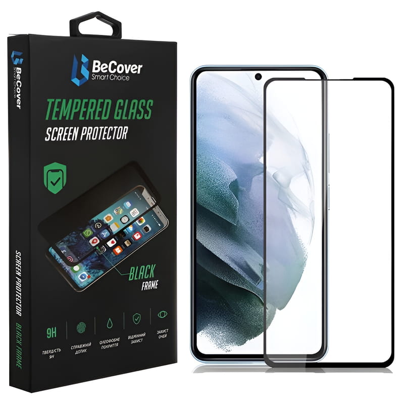 Защитное стекло BeCover для Samsung Galaxy S22+ SM-S906 Black (707316)