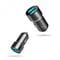 Фото - Автомобильное зарядное устройство SkyDolphin SZ02V Aluminium (2USB, 2.4A) Black (AZP-000073) + кабель microUSB | click.ua