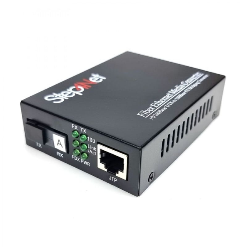 Медіаконвертер Step4Net (MC-R-0,1-1SM-1310nm-20) 10/100 Мб, 20км