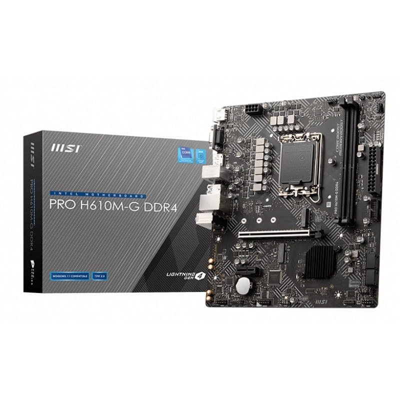 Материнская плата MSI Pro H610M-G DDR4 Socket 1700