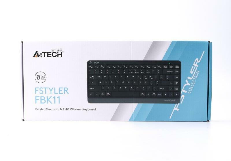 Клавіатура бездротова A4Tech FBK11 Grey