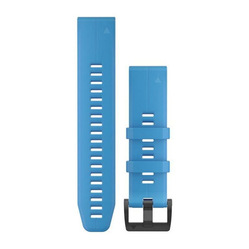 Ремінець Garmin QuickFit 22mm для Garmin Fenix 5 Plus Cyan Blue Silicone (010-12740-03)