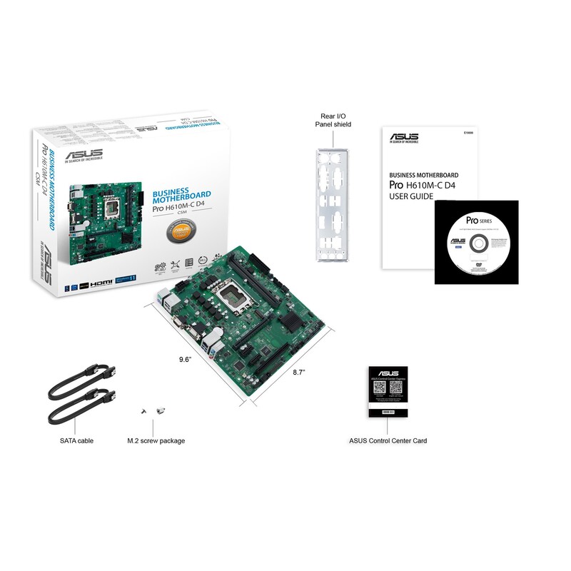 Материнская плата Asus Pro H610M-C D4-CSM Socket 1700