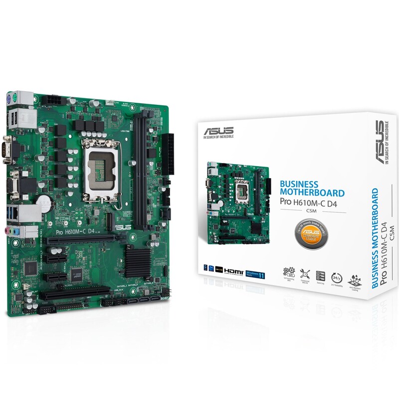 Материнская плата Asus Pro H610M-C D4-CSM Socket 1700