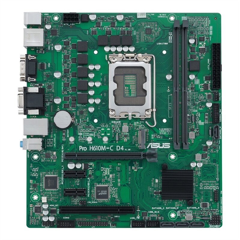 Материнская плата Asus Pro H610M-C D4-CSM Socket 1700