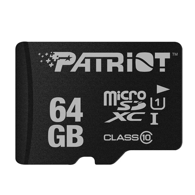 Карта памяти MicroSDXC  64GB UHS-I Class 10 Patriot LX (PSF64GMDC10)