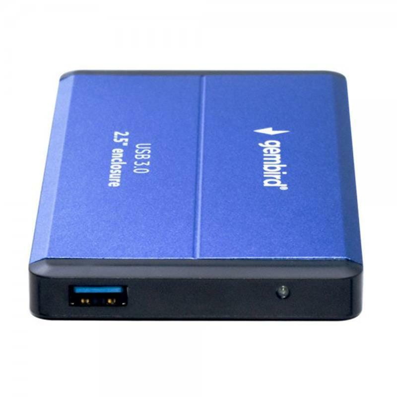 Зовнішня кишеня Gembird для підключення SATA HDD 2.5", USB 3.0, Blue (EE2-U3S-2-B)