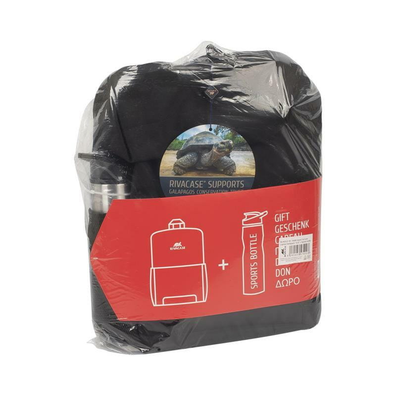 Рюкзак Rivacase 7761 15.6" Khaki + спортивная бутылка 750 ml