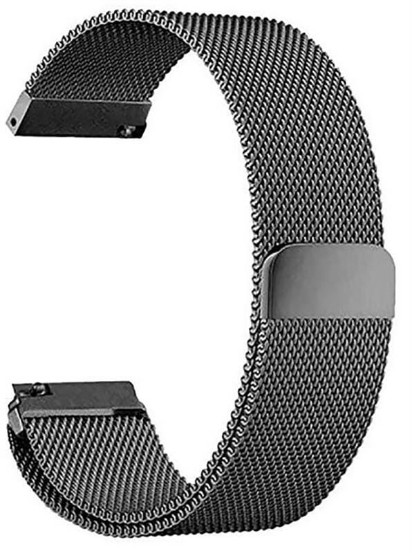Ремешок BeCover Milanese Style для Amazfit Stratos (22mm)/Stratos 2/2S/3/Amazfit GTR 2/Amazfit GTR 47mm/Amazfit GTR Lite 47mm/Amazfit Nexo/Amazfit Pace/Amazfit GTR 3 Pro Gray (707729)