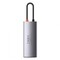 Фото - Концентратор USB-C Baseus Metal Gleam Series 6in1 Gray (CAHUB-CW0G) | click.ua