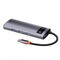 Фото - Концентратор USB-C Baseus Metal Gleam Series 5in1 Gray (CAHUB-CX0G) | click.ua