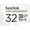 Фото - Карта пам`ятi MicroSDXC 32GB UHS-I/U3 Class 10 SanDisk High Endurance R100/W40MB/s + SD-adapter (SDSQQNR-032G-GN6IA) | click.ua