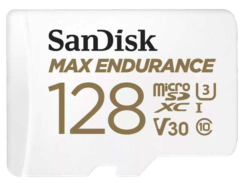 Карта памяти MicroSDXC 128GB UHS-I/U3 Class 10 SanDisk Max Endurance R100/W40MB/s (SDSQQVR-128G-GN6IA)