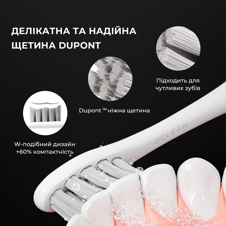 Розумна зубна електрощітка Oclean Endurance Electric Toothbrush Black (6970810552386)