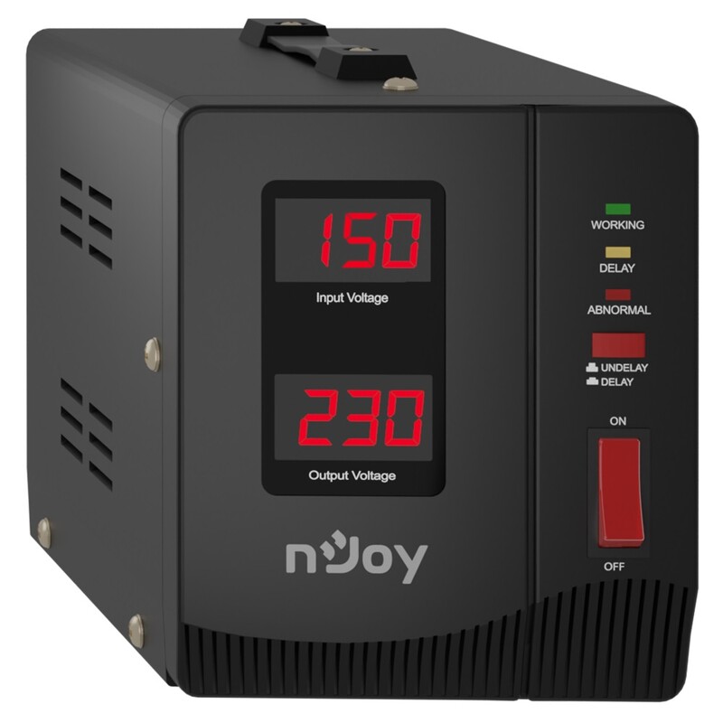 Стабілізатор Njoy Alvis 1000 (AVRL-10001AL-CS01B) AVR, 1 розетка