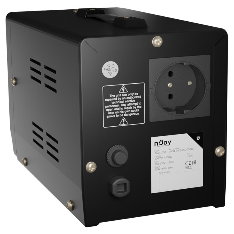 Стабілізатор Njoy Alvis 1000 (AVRL-10001AL-CS01B) AVR, 1 розетка