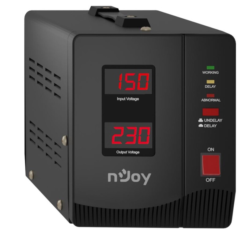 Стабилизатор Njoy Alvis 2000 (AVRL-20002AL-CS01B) AVR, 2 розетки