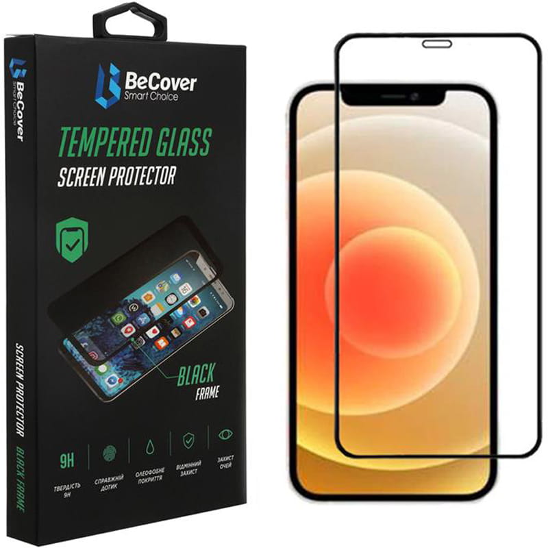 Защитное стекло BeCover для Apple iPhone 14 Black (707970)