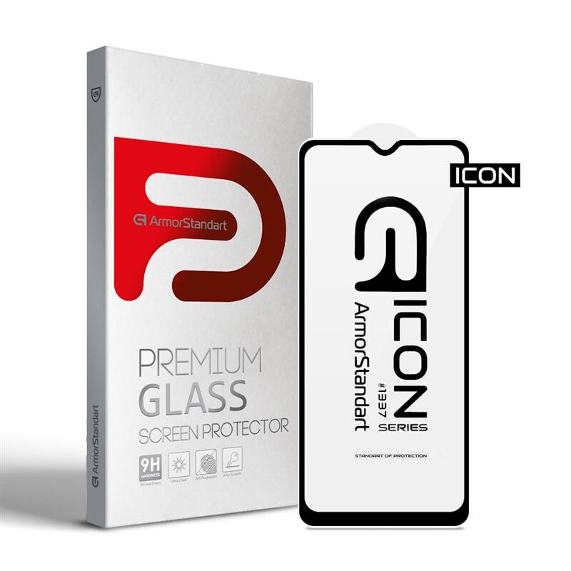 Защитное стекло Armorstandart Icon для Xiaomi Redmi 10C Black (ARM61296)