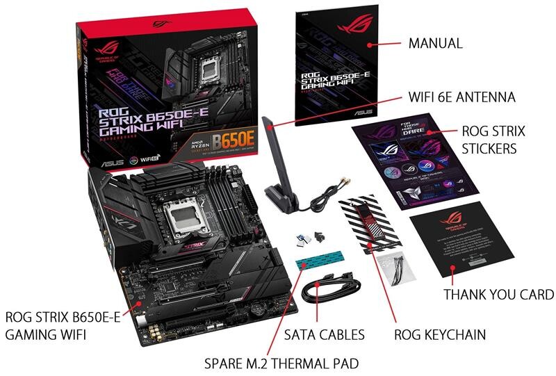 Материнская плата Asus ROG Strix B650E-E Gaming WiFi Socket AM5