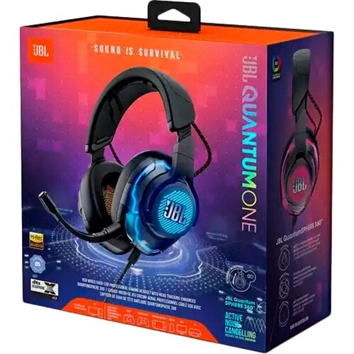 Гарнiтура JBL Quantum One Black (JBLQUANTUMONEBLK)