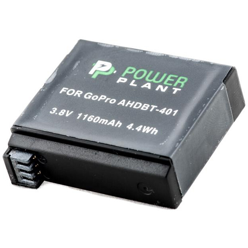 Акумулятор PowerPlant для GoPro AHDBT-401 1160mAh (DV00DV1401)