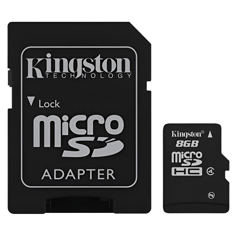 Карта пам`ятi MicroSDHC 8GB Class 4 Kingston + SD-adapter (SDC4/8GB)