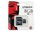 Фото - Карта пам`ятi MicroSDHC 8GB Class 4 Kingston + SD-adapter (SDC4/8GB) | click.ua