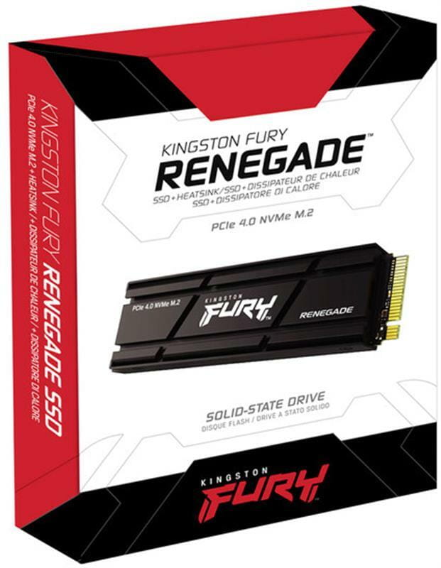 Накопитель SSD 1TB Kingston Fury Renegade with Heatsink M.2 2280 PCIe 4.0 x4 NVMe 3D TLC (SFYRSK/1000G)