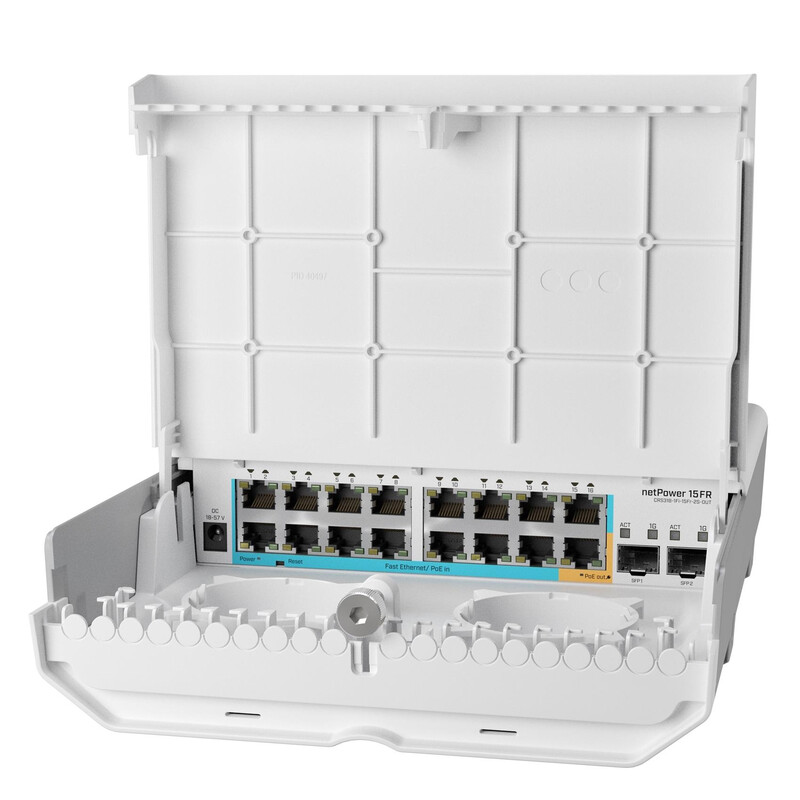 Комутатор MikroTik netPower 15FR (CRS318-1Fi-15Fr-2S-OUT)