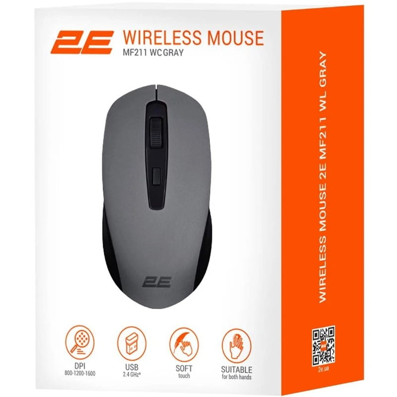 Миша бездротова 2E MF211 WL Gray (2E-MF211WC)