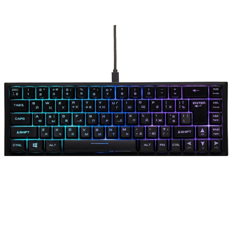 Клавіатура 2E Gaming KG350UBK RGB Ukr Black (2E-KG350UBK)