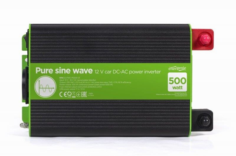 Инвертор напряжения EnerGenie EG-PWC-PS500-01 500W