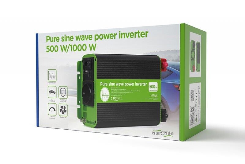 Инвертор напряжения EnerGenie EG-PWC-PS500-01 500W