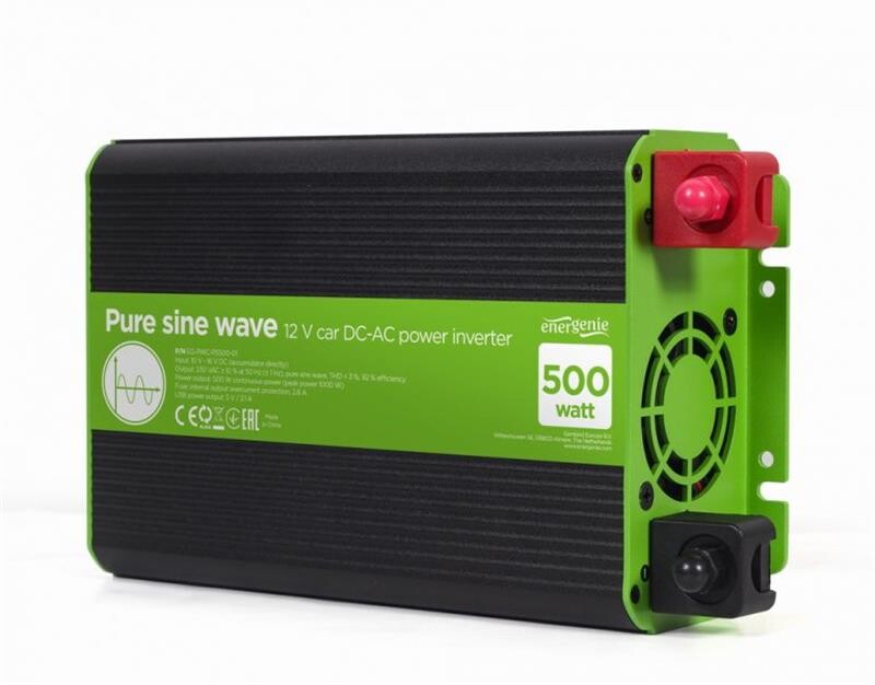 Инвертор напряжения EnerGenie EG-PWC-PS500-01 500W