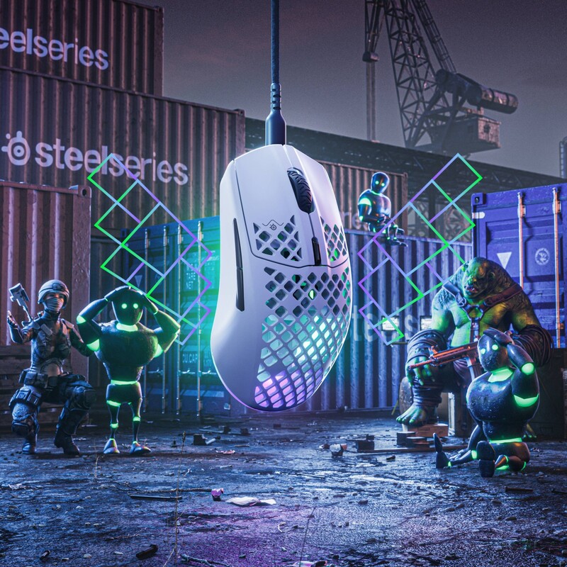 Мышь SteelSeries Aerox 3 (62603) White