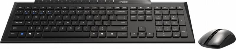 Комплект (клавиатура, мышь) беспроводной Rapoo 8210M Wireless Black
