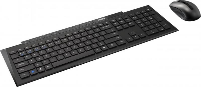 Комплект (клавиатура, мышь) беспроводной Rapoo 8210M Wireless Black