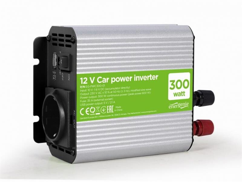 Інвертор напруги EnerGenie EG-PWC300-01 300W