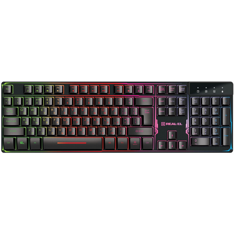 Клавиатура REAL-EL Gaming 8700 Black