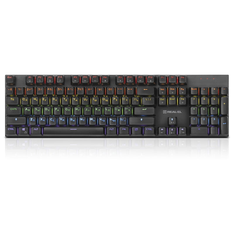 Клавиатура REAL-EL M 13 Grey USB