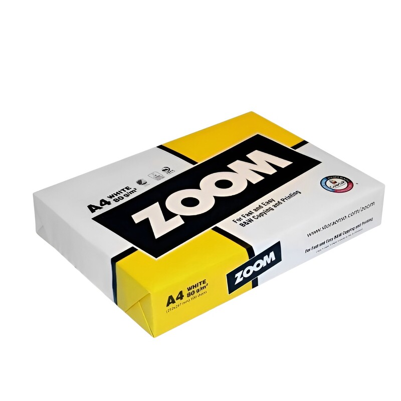 Бумага Zoom 80g/m2, A4, 500л, class C, белизна 150% CIE