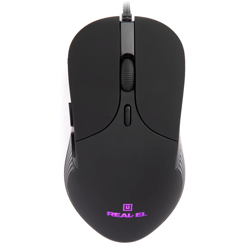 Мышь REAL-EL RM-295 Black (EL123200031)
