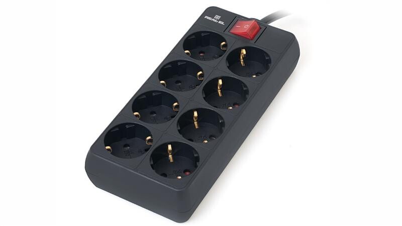 Фільтр живлення REAL-EL RS-8 Protect 5 м Black (EL122300024)