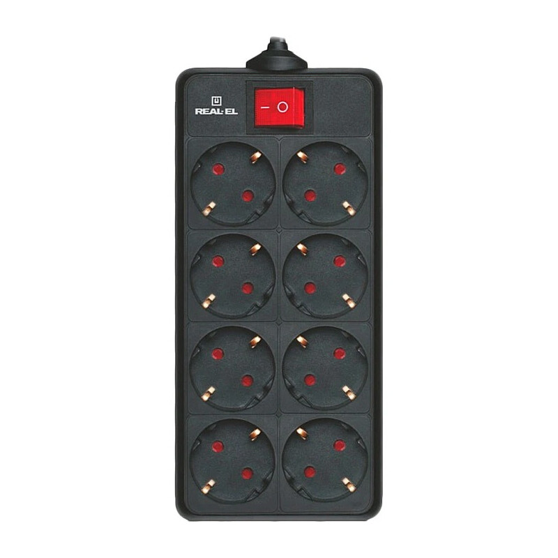 Фільтр живлення REAL-EL RS-8 Protect 5 м Black (EL122300024)