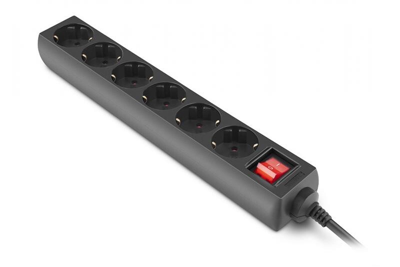 Фильтр питания REAL-EL RS-6 Protect M 1.8м Black (EL122300032)
