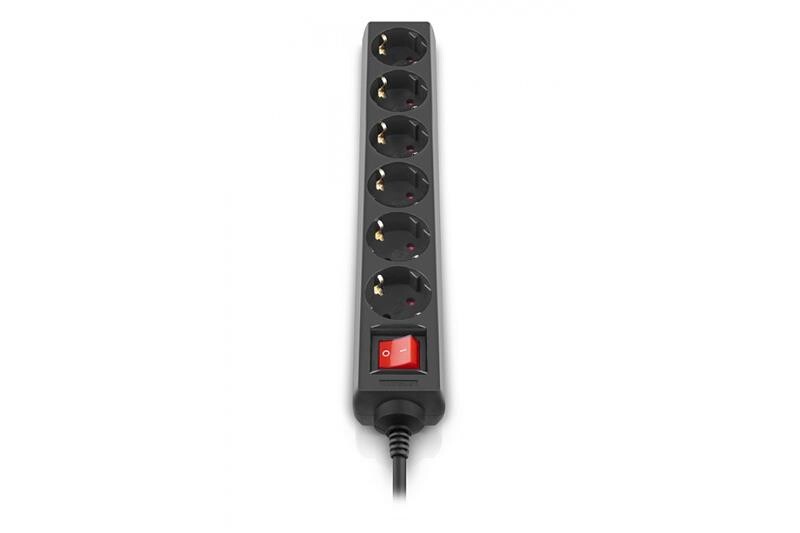 Фильтр питания REAL-EL RS-6 Protect M 1.8м Black (EL122300032)